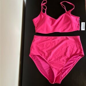 NWT High-Waisted Bathing Suit